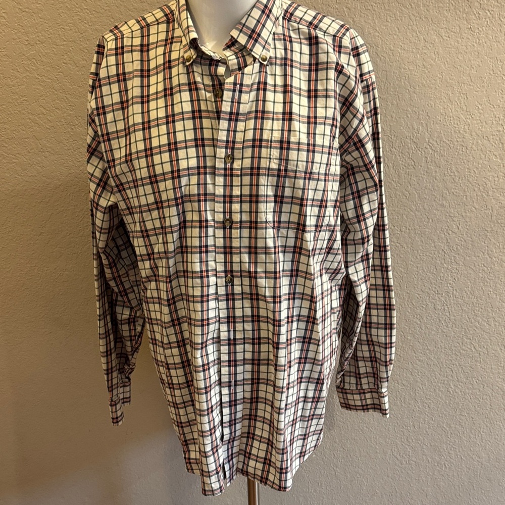 L.L. Bean extra‎ large regular Men's Plaid Button-Down Shirt
